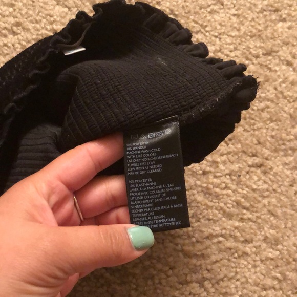 black velvet tube top - Picture 3 of 5